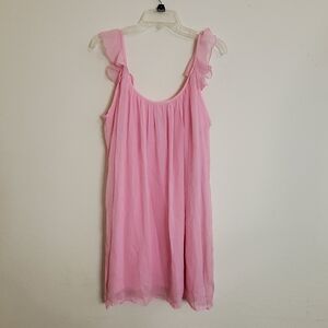 Vero Moda Pink Ruffled Chemise